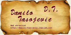 Danilo Tasojević vizit kartica